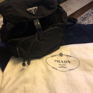 Prada Vela single pocket back pack